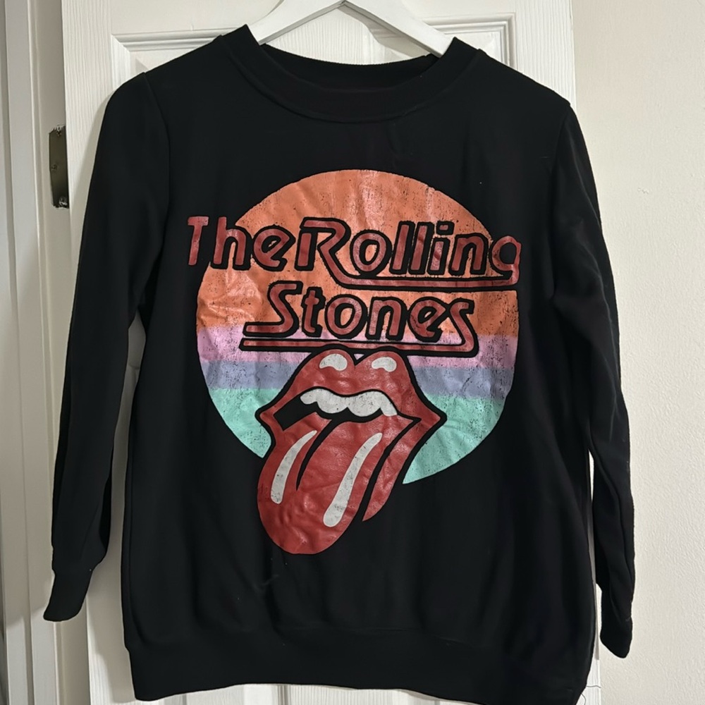 The Rolling Stones black crewneck sweatshirt